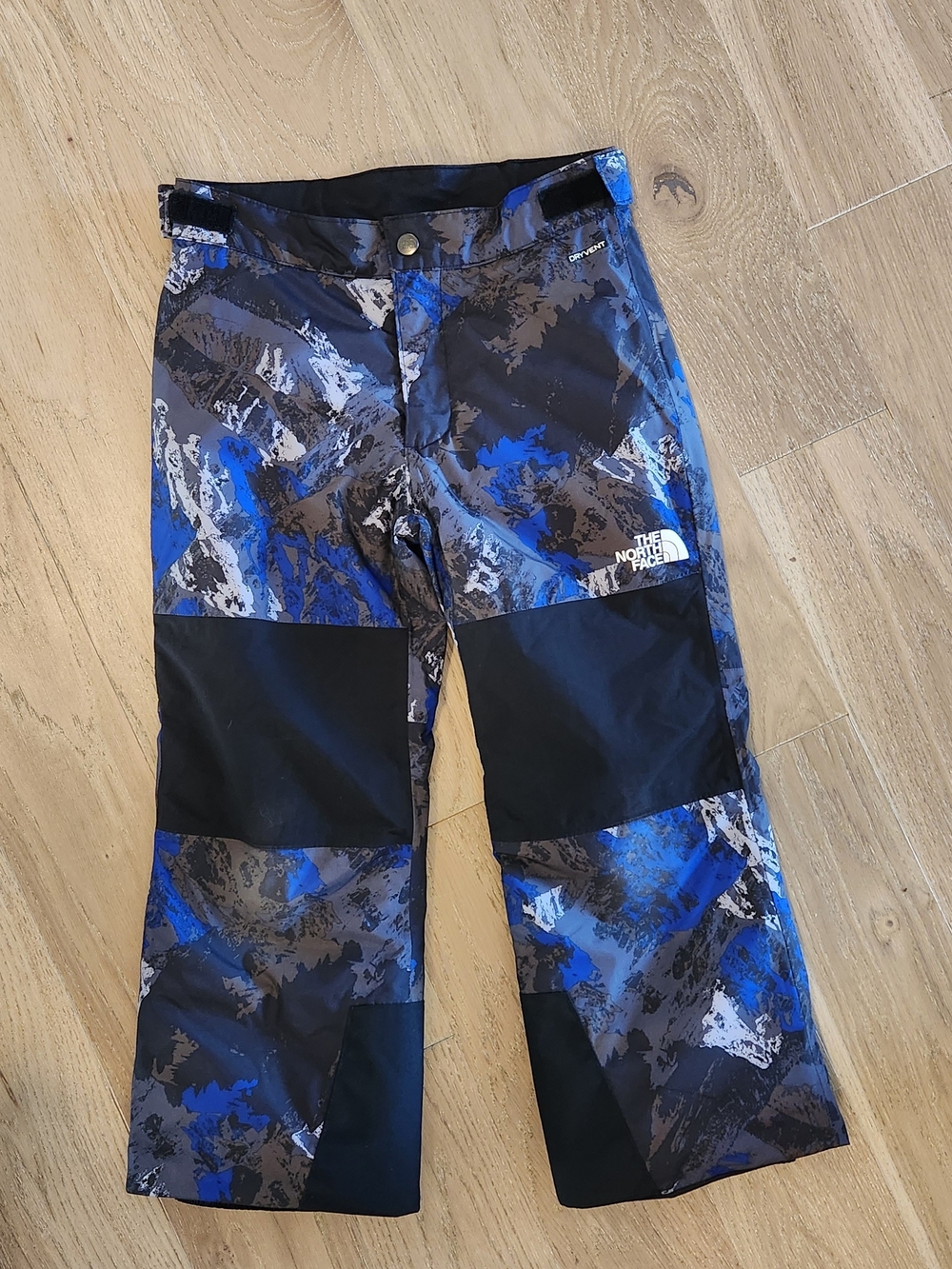 The North Face Boy's Blue Camo Snow Pants